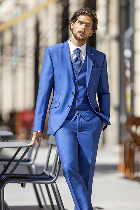 Blue Color Imported Fabric Suit For Wedding