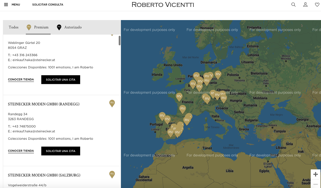 completo e prtico Store locator