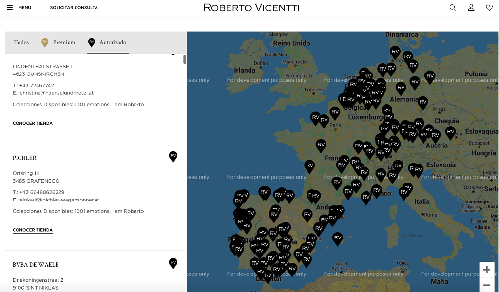 Store locater entwickelt