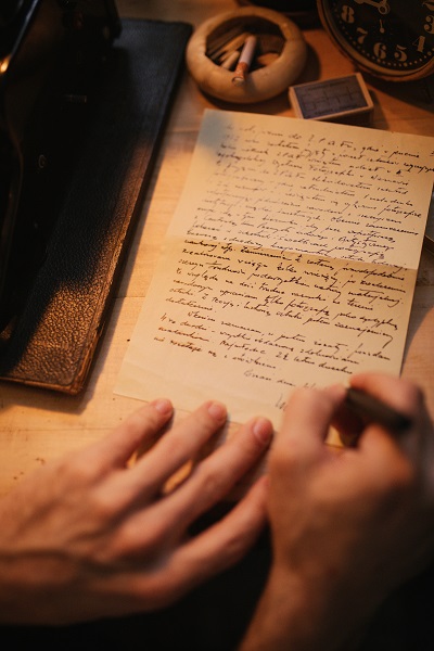 carta manuscrita de amor 