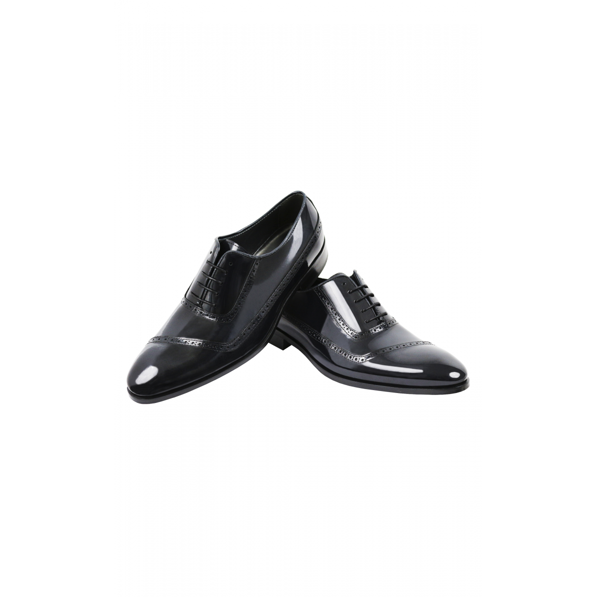 Scarpe sposo VANDIK blu lucida pelle SAPVEGARV.M43859.300